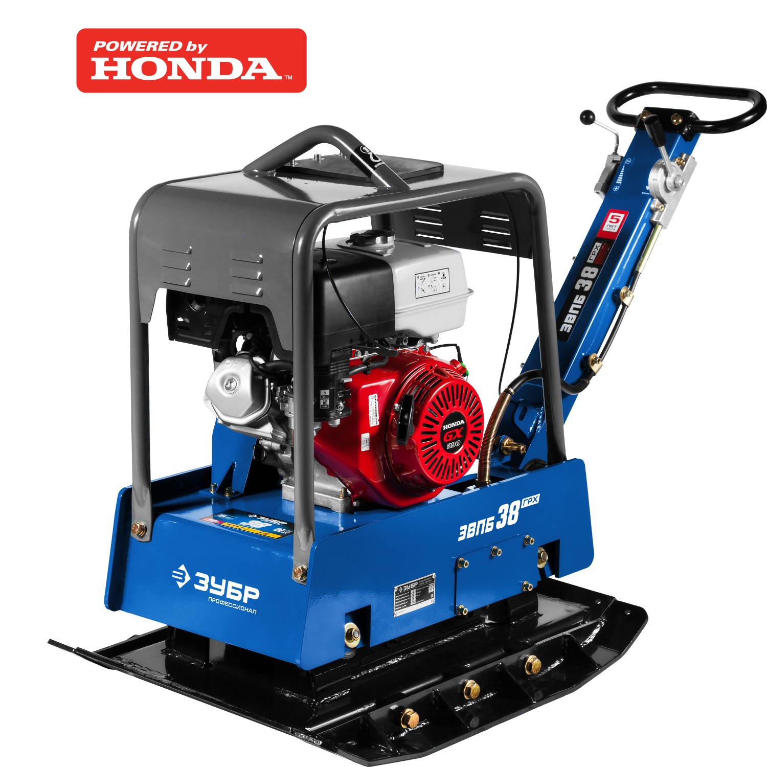 Виброплита бензиновая, двигатель Honda