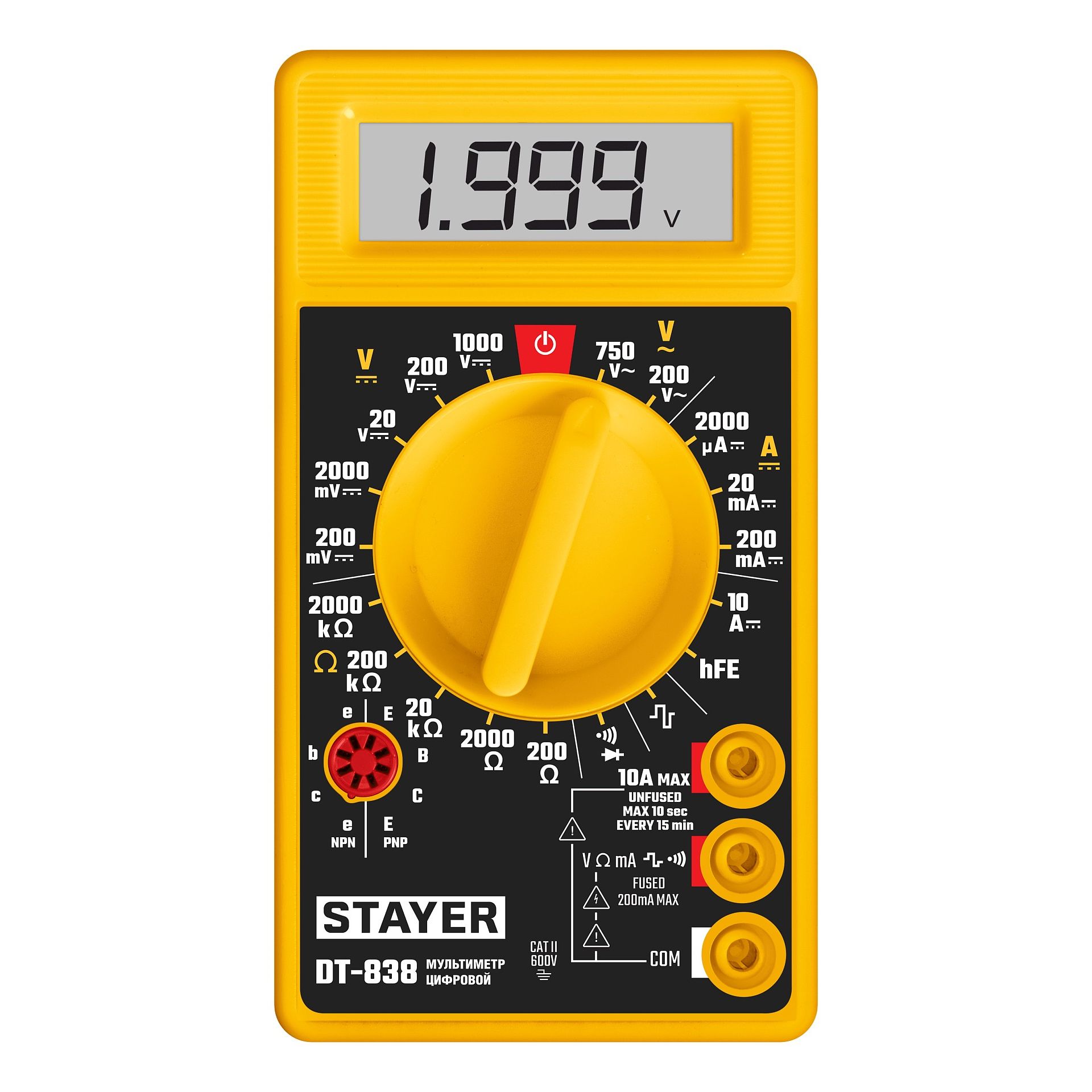 Мультиметр цифровой  DT-838