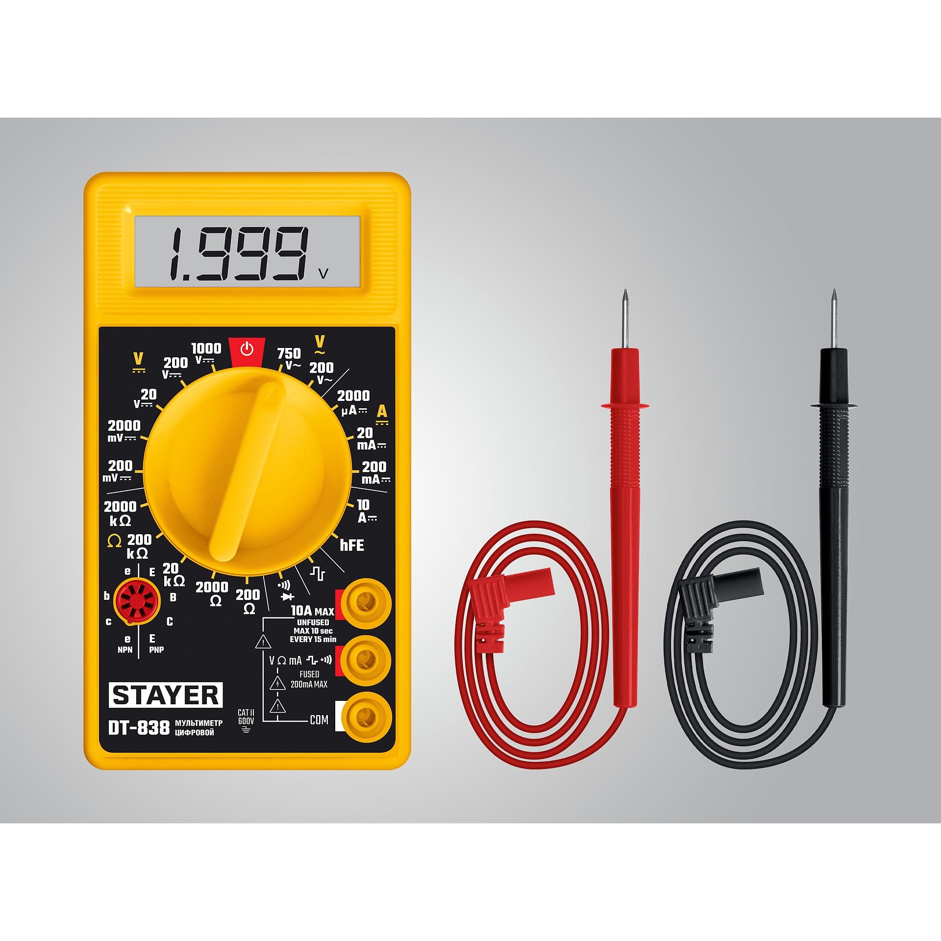 Мультиметр цифровой  DT-838