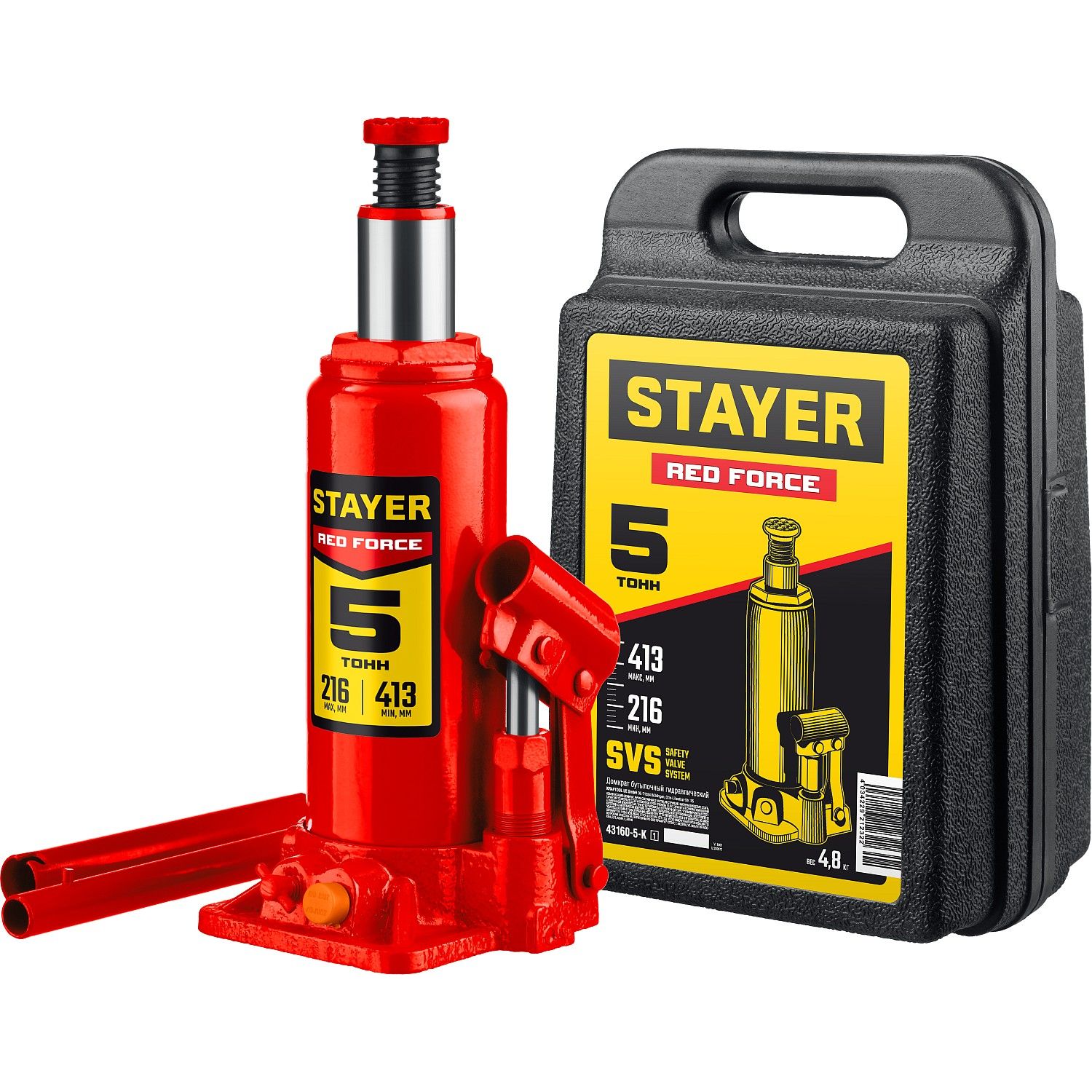 Домкраты бутылочные гидравлические STAYER ″PROFI″
