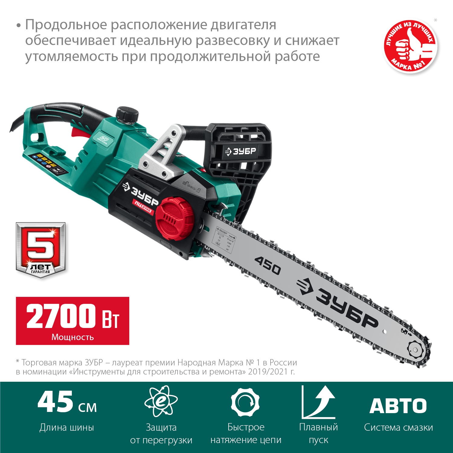 Пила цепная электрическая