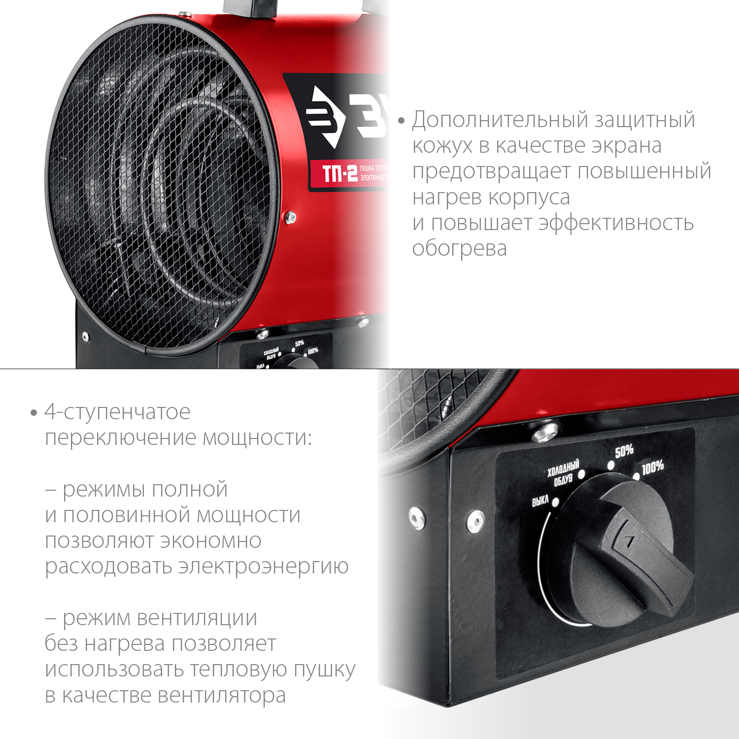 Тепловая пушка, компактная, ТП