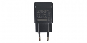 Сетевое зарядное устройство Зубр V000-006-093 1xUSB 5V 1A